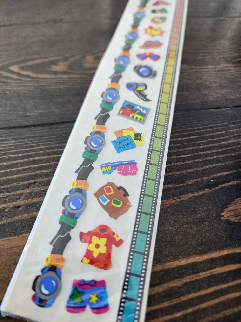 Sandylion Sticker Borders FILM STRIP Camera Film Vacation 2 Sheets Sealed #21